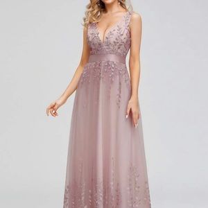 Ever pretty pink flower dress size 16